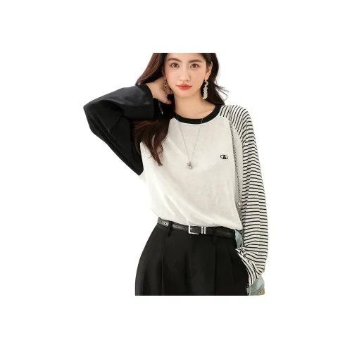 Lan Miao Черно-белые Женские T-рубашки