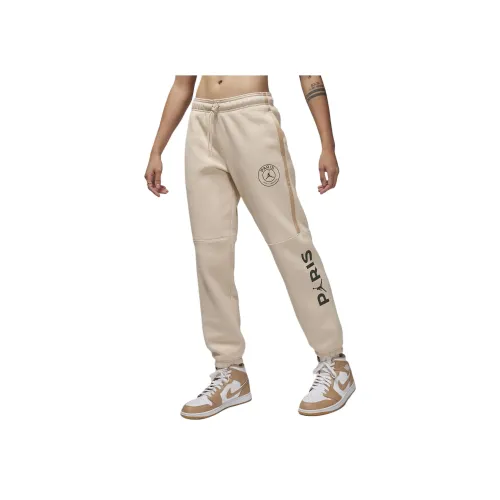 Jordan Paris Saint Germain Brooklyn Fleece Вязаные тренировочные брюки женские хаки