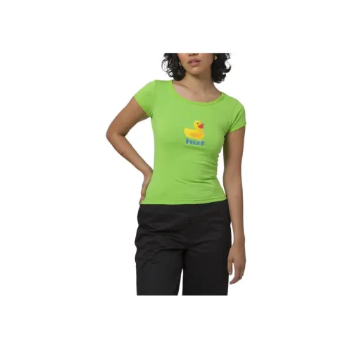 HUF Зеленые Женские Футболки