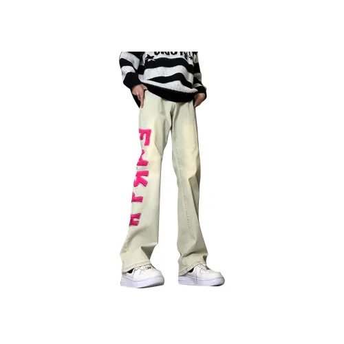 REXSHION Желтый Унисекс Джинсы