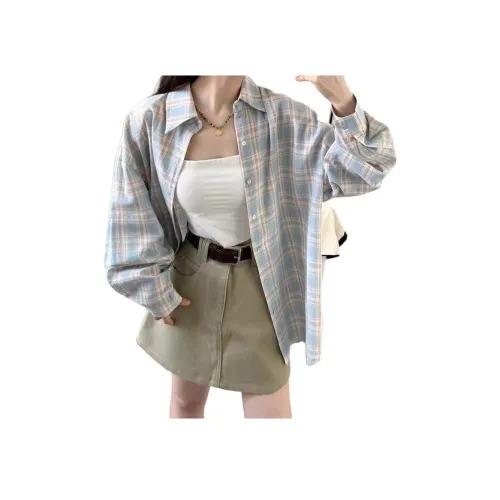 MM Светло-синие женские рубашки