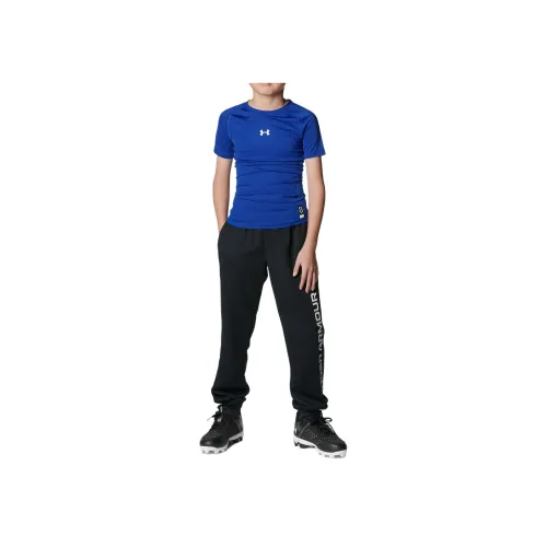 Under Armour Heat Gear Series T-рубашка Armor Compression Short Sleeve Crew Neck Shirt Blue Baby