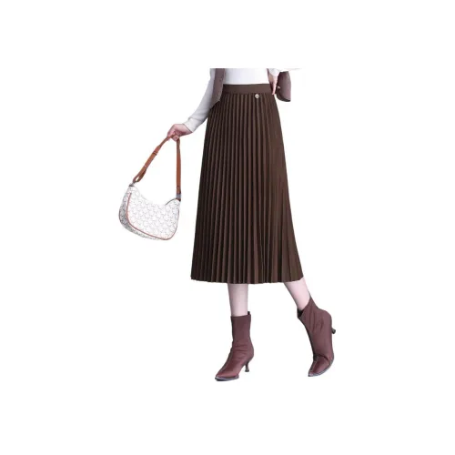 MJ Осенний Повседневный Длинный Юбка Женские