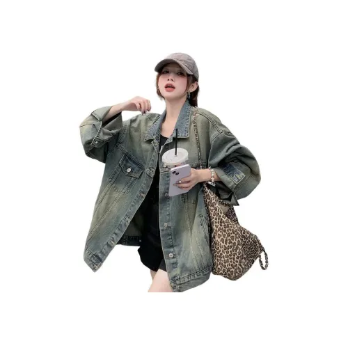 YEARNED Желтый Грязь Унисекс Джинсовые Куртки