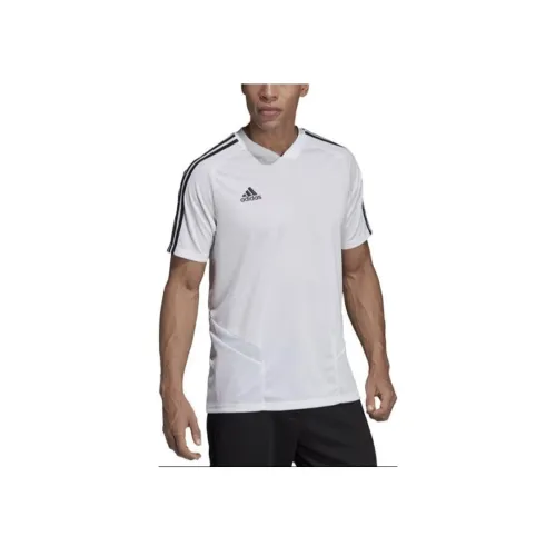 Adidas Tiro 19 TR JSY M Climalite Ретро Футбольные Джерси Мужской Белый