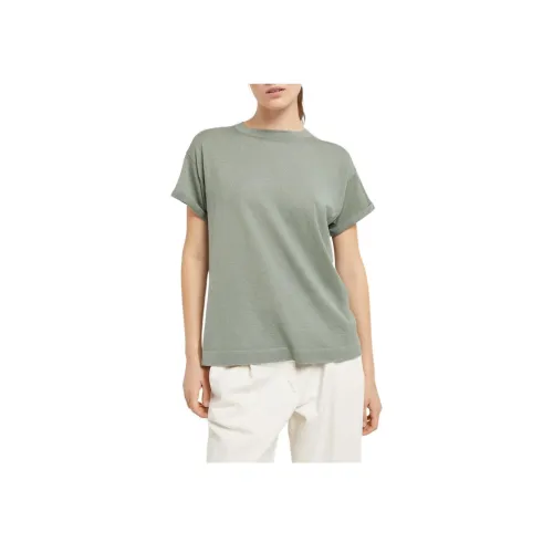 Brunello Cucinelli Мятно-зеленые Женские Рубашки T