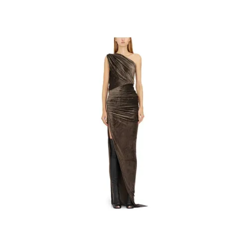 RICK OWENS Тауповые Женские Платья без рукавов