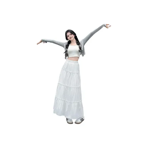 MUCCHIC Повседневный Длинный Юбка Женские