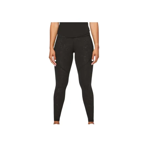 lululemon Stronger AS one Спортивные брюки Женские Тисненый Черный