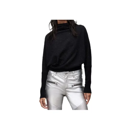 ALLSAINTS Черный/серебристый Женские Свитеры