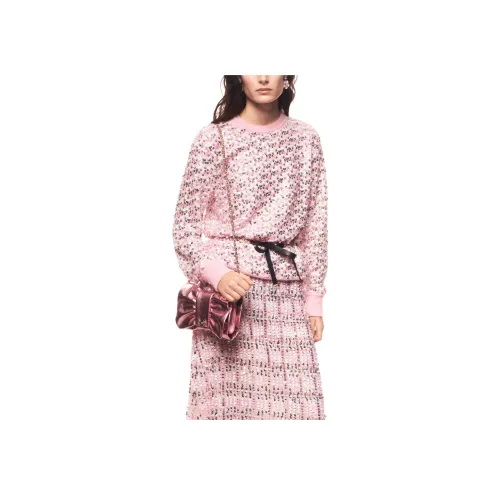 CHANEL Светло-розовые Женские Свитеры