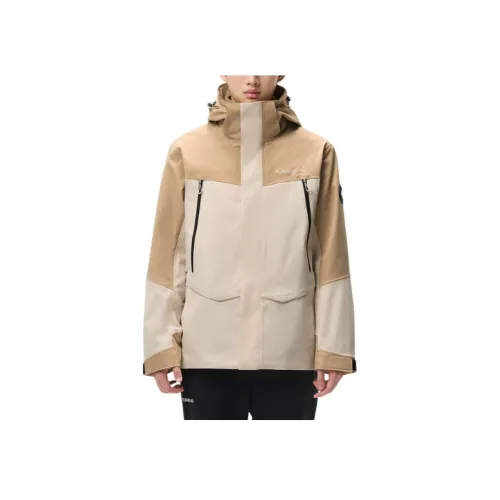 TOREAD Водонепроницаемый Ветрозащитный Дышащий Антистатический Термический Ветровка Унисекс Древесина \ Бежевый