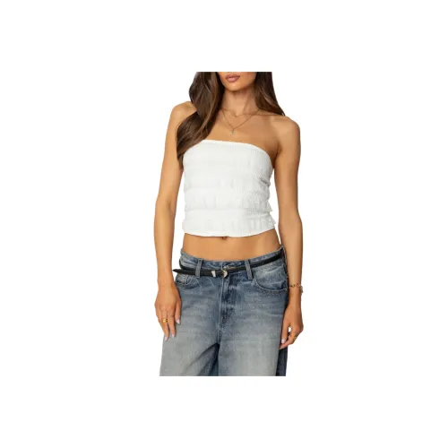 Edikted Georgette Lacey Рюш Майка-трубка Без бретелей Топ Женские