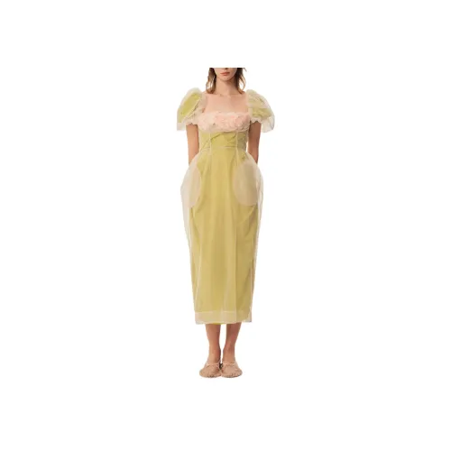 SIMONE ROCHA Матча Женские Короткие Платья с Рукавами