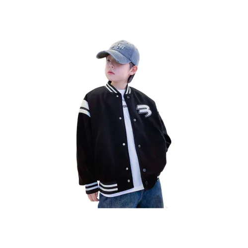 TAOTIANMAO Мальчики Модный Средняя школа Повседневный Бейсбольная куртка