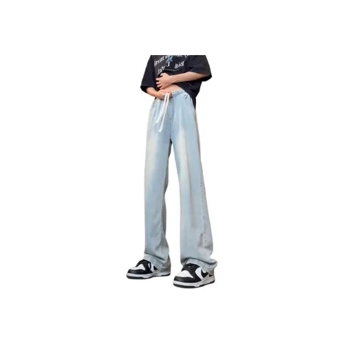 DABAISHA Синие Легкие Удобные Унисекс Джинсы