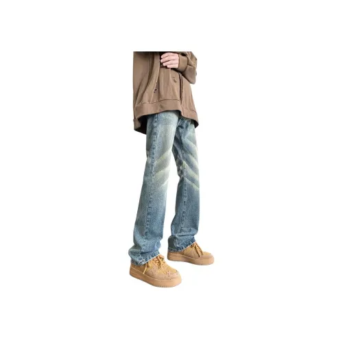 PANDA ADEVIL Джинсы Унисекс Ностальгический синий