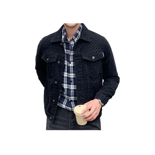 ZENGZHI Denim Jacket Straight Fit Unisex ZENGZHI Деним Куртка Прямой крой Унисекс
