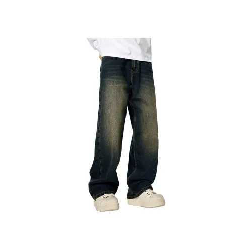 GTRG Темно-синие унисекс джинсы