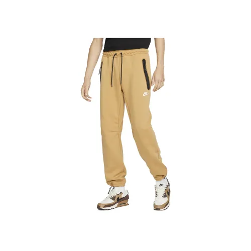 Найк Вязаные Тренировочные Штаны Мужские Желтые