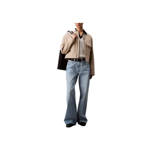 CALVIN KLEIN Куртки и Пальто Женские Хаки Серый