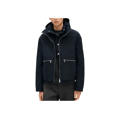 HERMES Куртки и Пальто Мужской Морской Синий