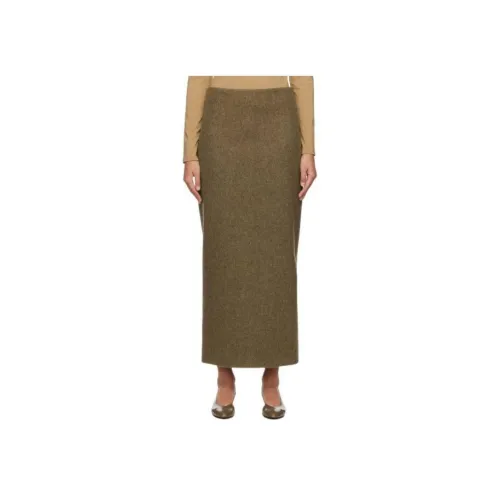 THE ROW Повседневный Длинный Юбка Женские Коричневый
