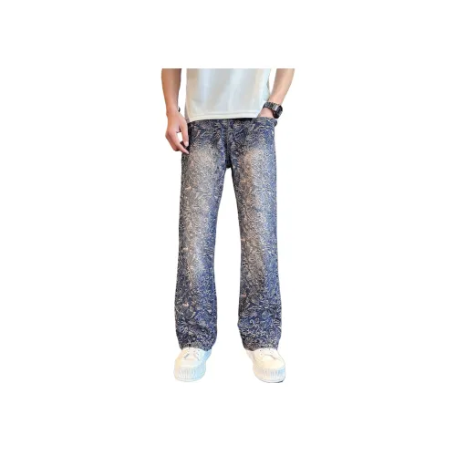 GL Синий Унисекс Джинсы