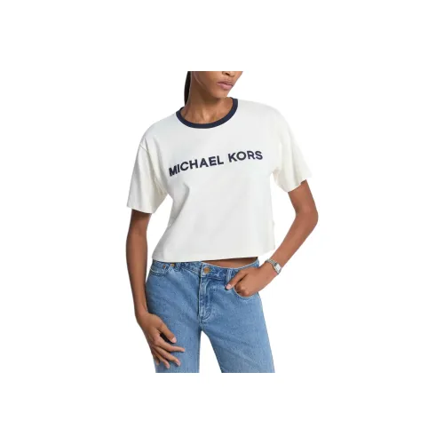 MICHAEL KORS Бежевые Женские T-рубашки