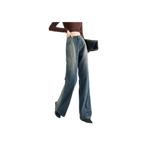 Silly Джинсы Женские Винтаж Синий