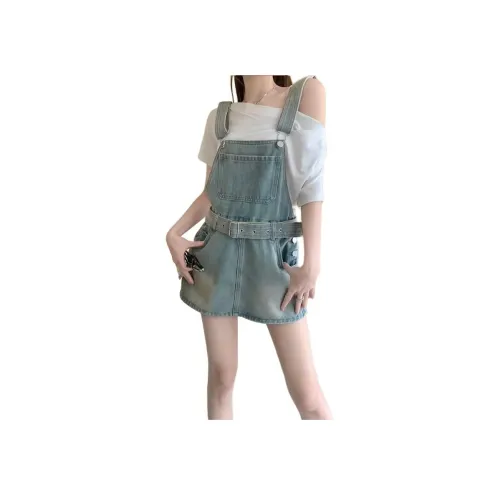 Concubine Zhu Синие Женские Джинсы