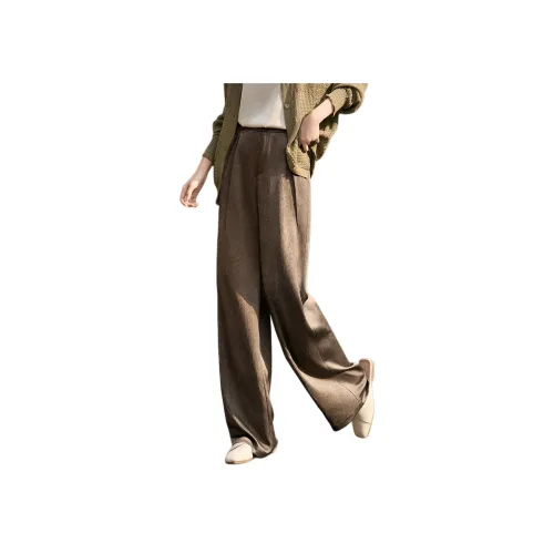 XWI Повседневные брюки Женские Верблюжий серый