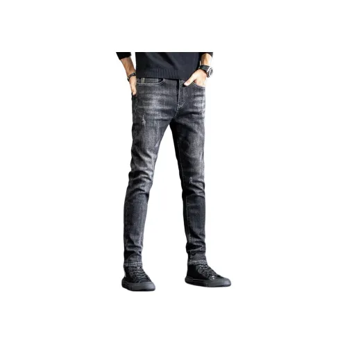 Мед Черный Унисекс Джинсы