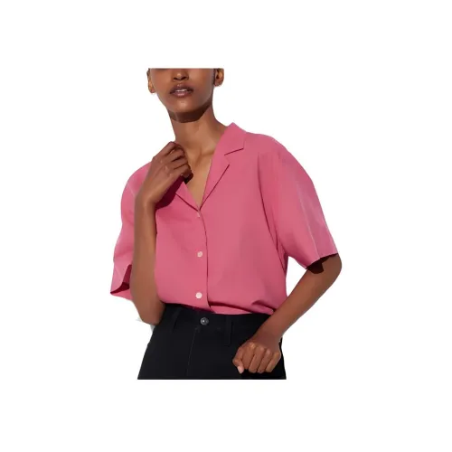 UNIQLO Рубашка Женская Персиково-Розовая