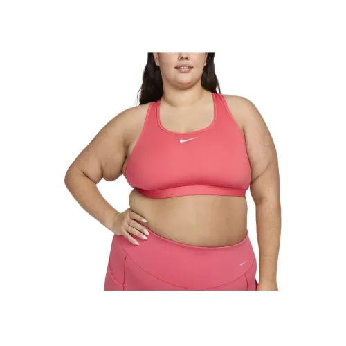 nike Swoosh Средняя поддержка Спортивное белье Женское Китайская астра Розовый