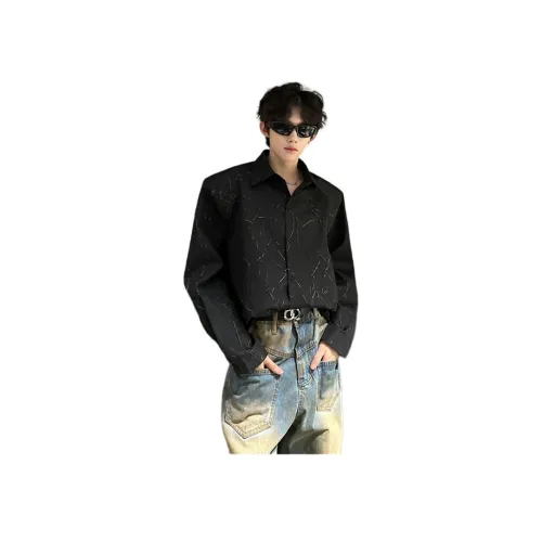 PVPVPV Черные Унисекс Рубашки