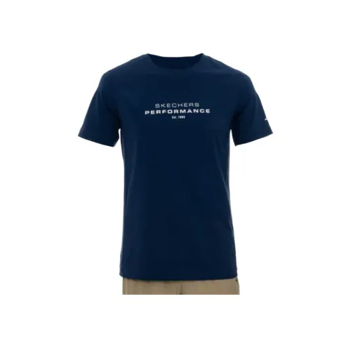 Skechers T-Shirt Мужской Синий 02MZ