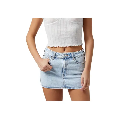 PACSUN Светло-синие Женские Джинсовые Шорты