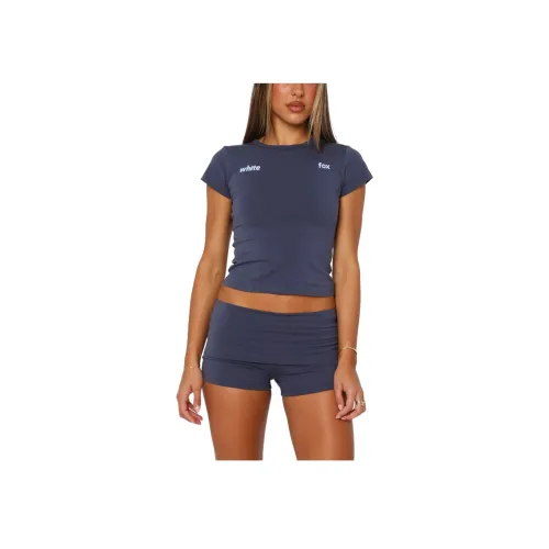 WHITE FOX From The Archives Gigi Fold Over Booty Повседневные шорты Женские