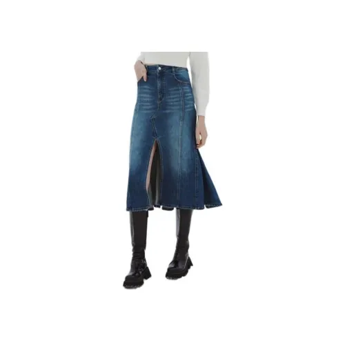 AIVEI Женские джинсовые длинные юбки