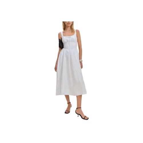 Reformation Balia Linen Dress Sleeveless Dress Women's