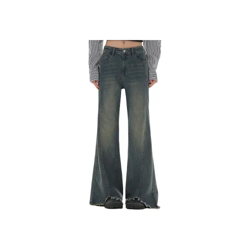 Metersbonwe Denim Vintage Blue Women's Jeans Metersbonwe Деним Винтаж Синий Женские Джинсы