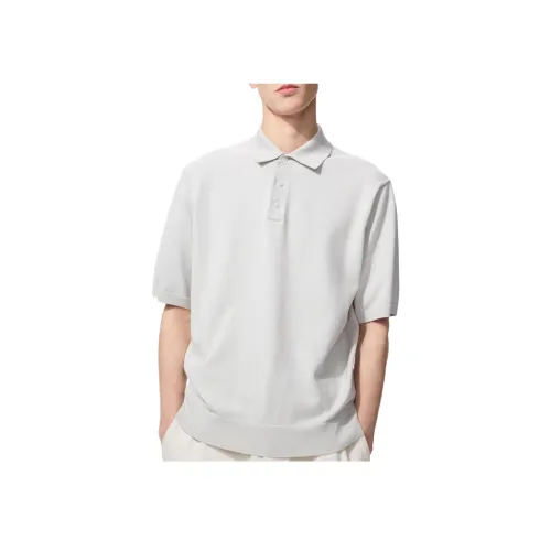 UNIQLO Поло Унисекс Light Серый