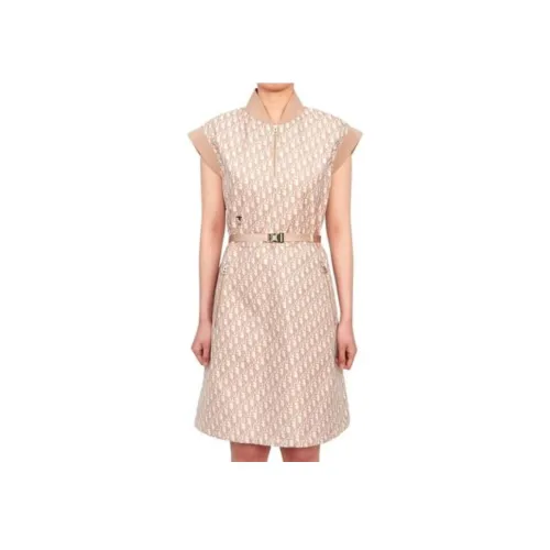 DIOR Хаки Женские Платья без рукавов