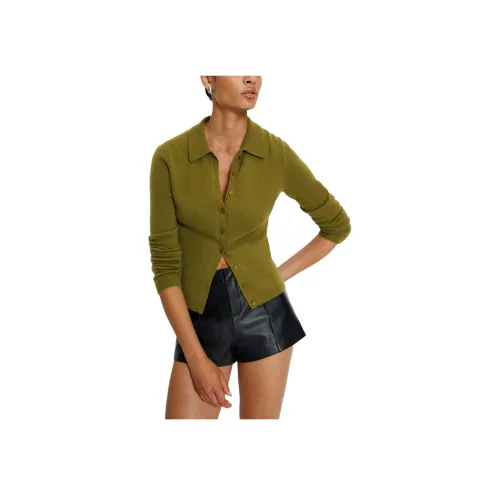 REFORMATION Florentina Кашемир Кардиган с воротником Трикотаж Женские