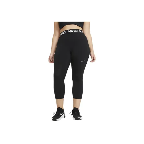 Nike Pro MID Step Stitch Crop Leggings Спортивные брюки Женские Черный