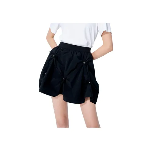 AIVEI Повседневные короткие юбки Женские Черный