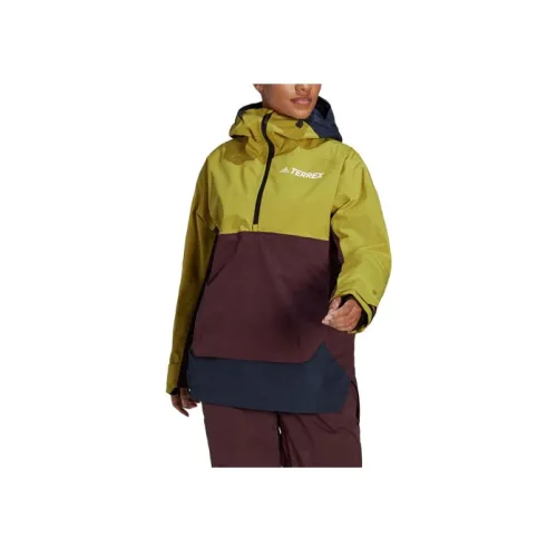 Adidas Импуль Оливково-зеленый / Legendary Чернильно-синий / Темный SAUCE Фиолетовый Женская лыжная куртка