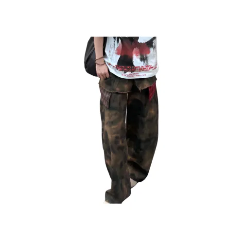 YGHOME OFFICIAL Камуфляж Унисекс Джинсы