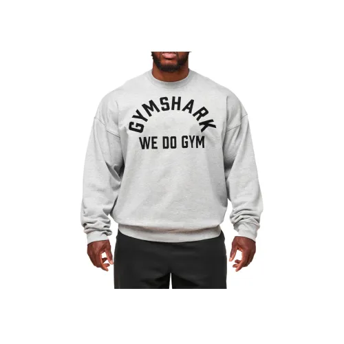 GYMSHARK Светло-серый Мужской Свитшот